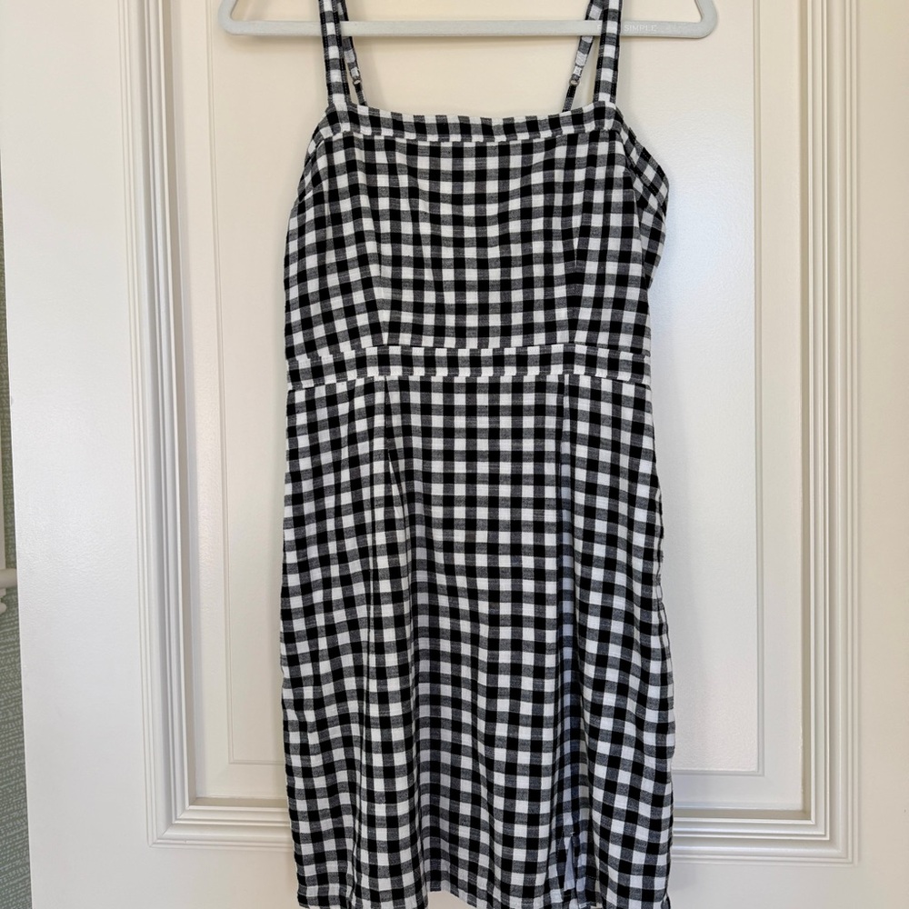 Abercrombie & Fitch Monochrome Checkered Dress